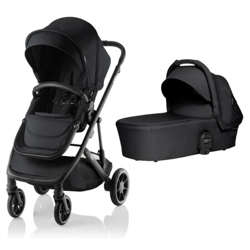 Britax Mini Stroller Raven Black with Bassinet