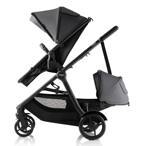 Britax One 2 Stroller Mineral Grey with Second Seat