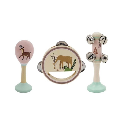 Kaper Kidz Calm & Breezy Wooden 3pc Music Set 18 month + Assorted; One Supplied