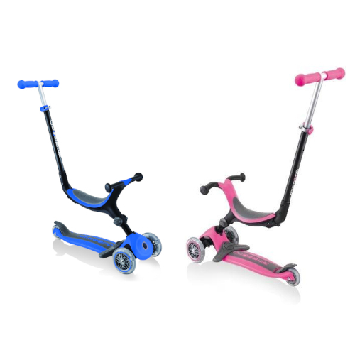 Globber GO UP Foldable Plus Three Wheel Scooter Push Along Assorted Style