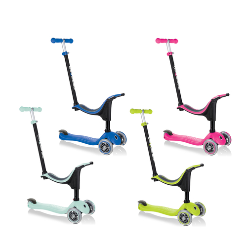Globber GO UP Sporty Three Wheel Scooter Push Along Assorted Style