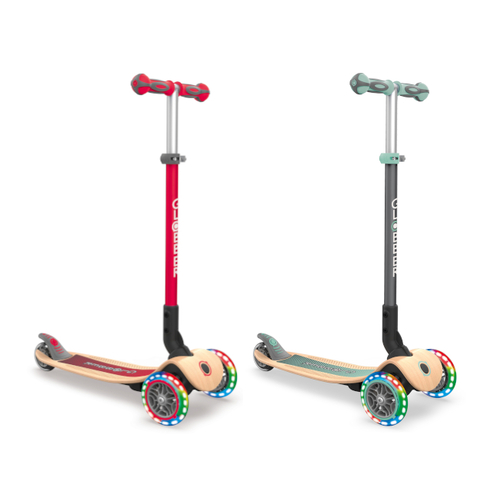 Globber Primo Foldable Wood with Lights Scooter Assorted Style