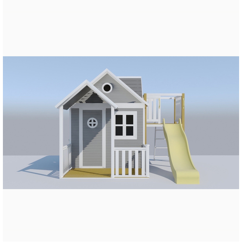 KidzShack JOLLY Shack Cubby House with Slide