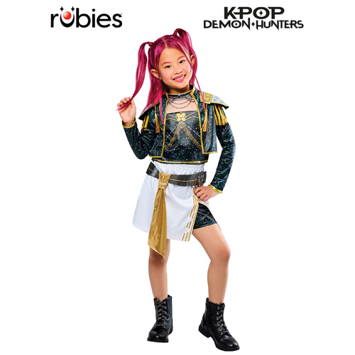K-POP Demon Hunters Deluxe Golden Mira Costume Dress Up 1004114 [Size: XS 5-6yrs]