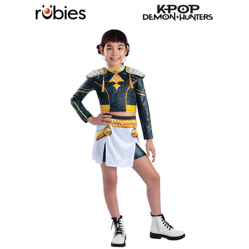 K-POP Demon Hunters Deluxe Golden Zoey Costume Dress Up 1004115 [Size: XXS 4yrs]