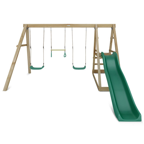 Lifespan Kids Winston 4-Station Timber Swing Set with Slide