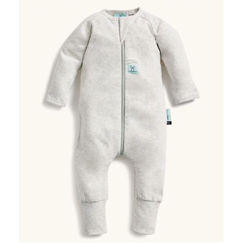 ergoPouch Organic Cotton and Bamboo Long Sleeve Layer 1.0 TOG - Grey Marle [Size: Newborn 0000)]