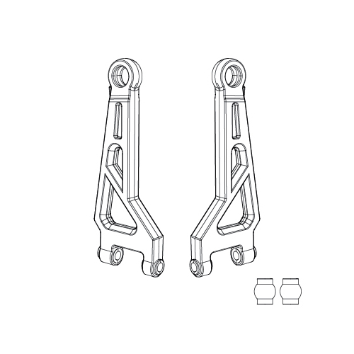 MJX Front Upper Suspension Arms [16210]