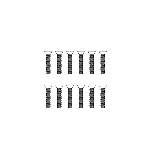 MJX Countersunk Machine Screws (12pcs) [M3066]