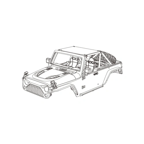 MJX Black/Grey Body Shell MJXS-P12Y01-B