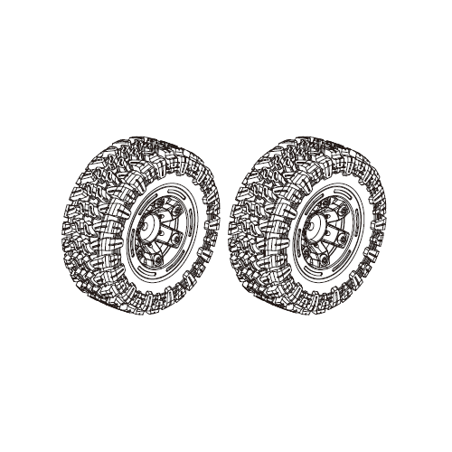 MJX Black Tires MJXS-P12Y10B