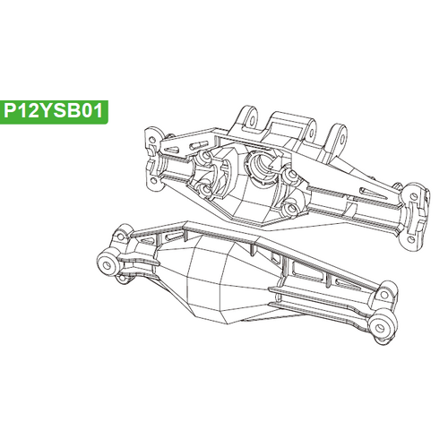 MJX Rear Axle MJXS-P12YSB01