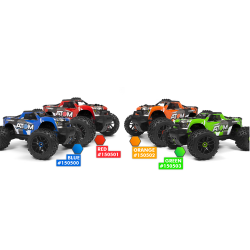 Maverick 1/18 Atom RTR 4WD Electric RC Monster Truck Assorted; One Supplied