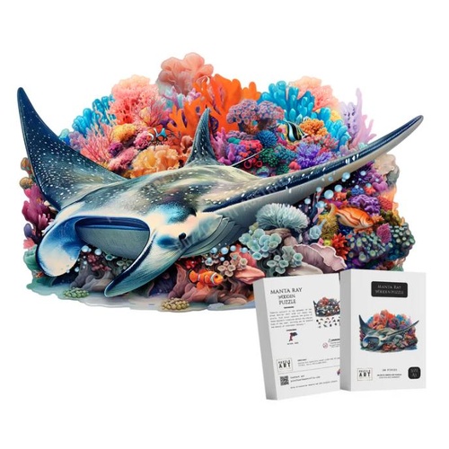 Puzzle Art Manta Ray Wooden Puzzle