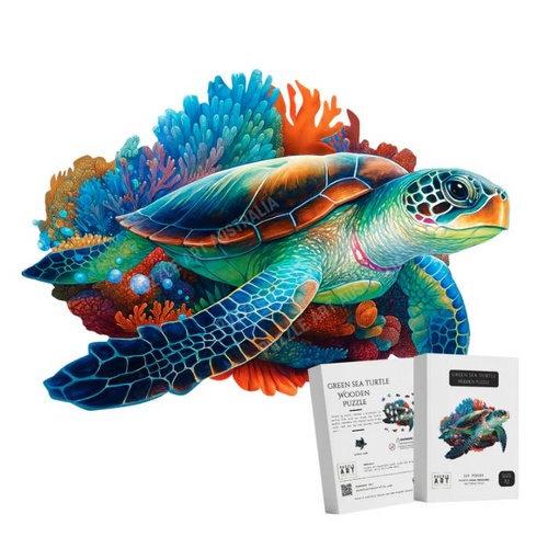 Puzzle Art Sea Turtle Wooden Puzzle