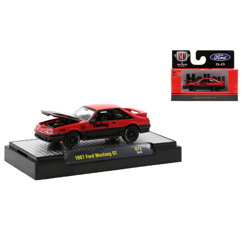 M2 Machines Auto-Thentics Holley 1987 Ford Mustang GT 1:64 Scale R72 22-31