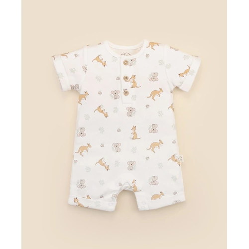 Lummi in Colour Comfy Romper - Kangaroo & Koala