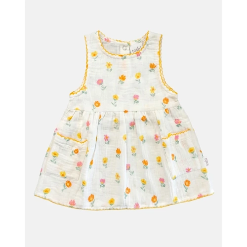 Toshi Baby Dress Pippa [Colour: Vanilla] [Size: 6-12 Months (0)]