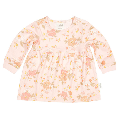 Toshi Knit Dress Classic Long Sleeve [Colour: Marine Pearl] [Size : 1 Year]
