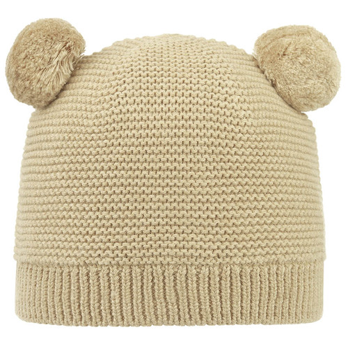 Toshi Organic Beanie Snowy [Colour: Driftwood] [Size : S 8mths to 2yrs (52cm)]