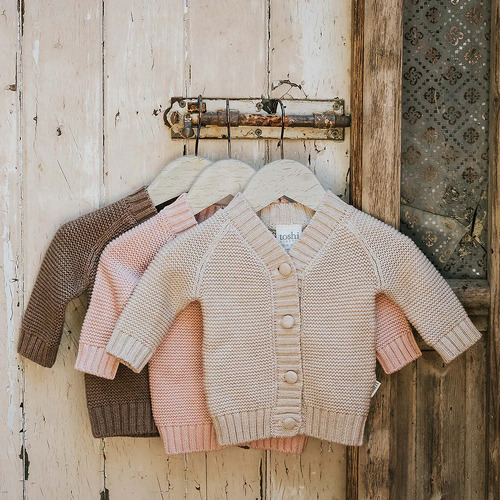 Toshi Organic Cardigan [Colour: Seabreeze] [Style: Andy] [Size : 0-3 Months (000)]