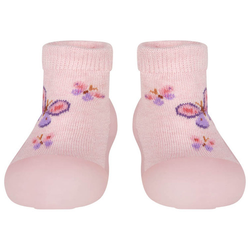 Toshi Hybrid Walking Socks [Colour: Butterfly Bliss] [Size: AU 3 (6-12 Months)]