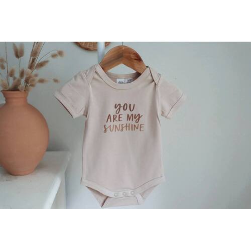 Honeysuckle. Sand You are my Sunshine Bodysuit