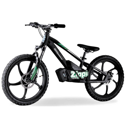 Zippi Rippa e-Drive 20" Kids Balance Bike 36v Electric [Colour: Green]